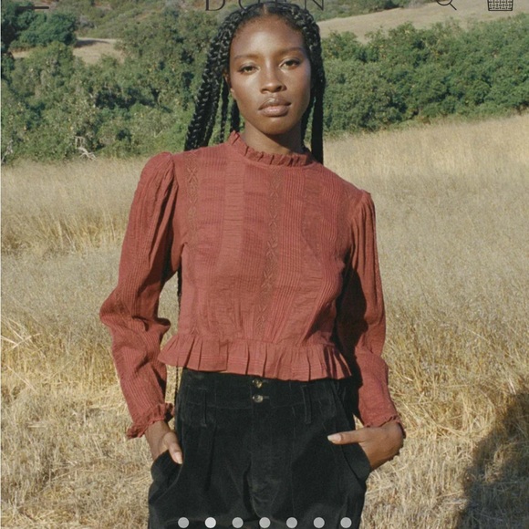 Doen Tops - NWT Heloise Top in Burnt Sienna Size M